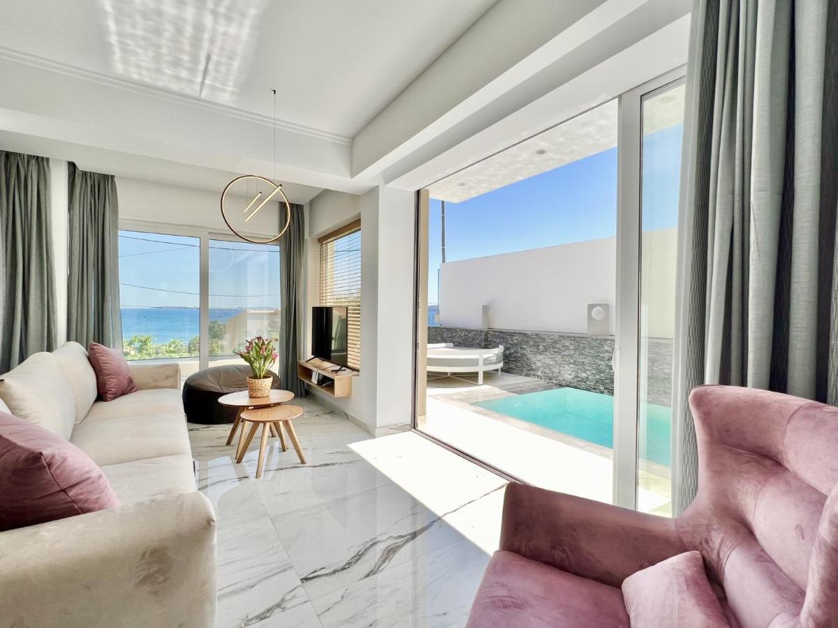 Luxury Villa Barbati Sun With Private Pool By Dadovillas Ngoại thất bức ảnh
