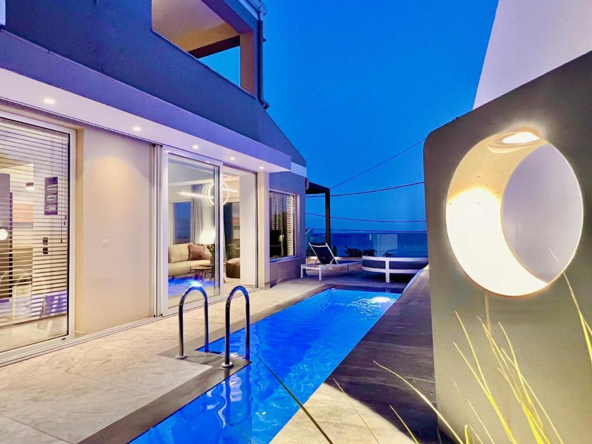 Luxury Villa Barbati Sun With Private Pool By Dadovillas Ngoại thất bức ảnh